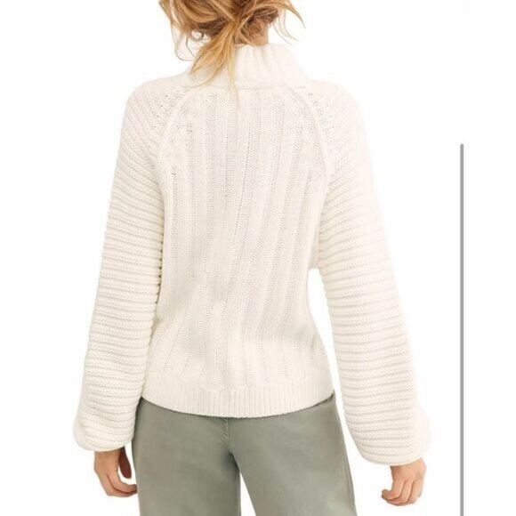Free People White Sweetheart Sweater Size S - Picture 2 of 6